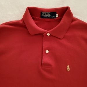 Ralph Lauren Polo Golf Shirt Size XL Red